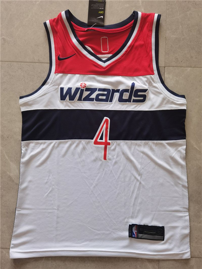 Men Washington Wizards #4 Westbrook White Game 2021 Nike NBA Jersey1